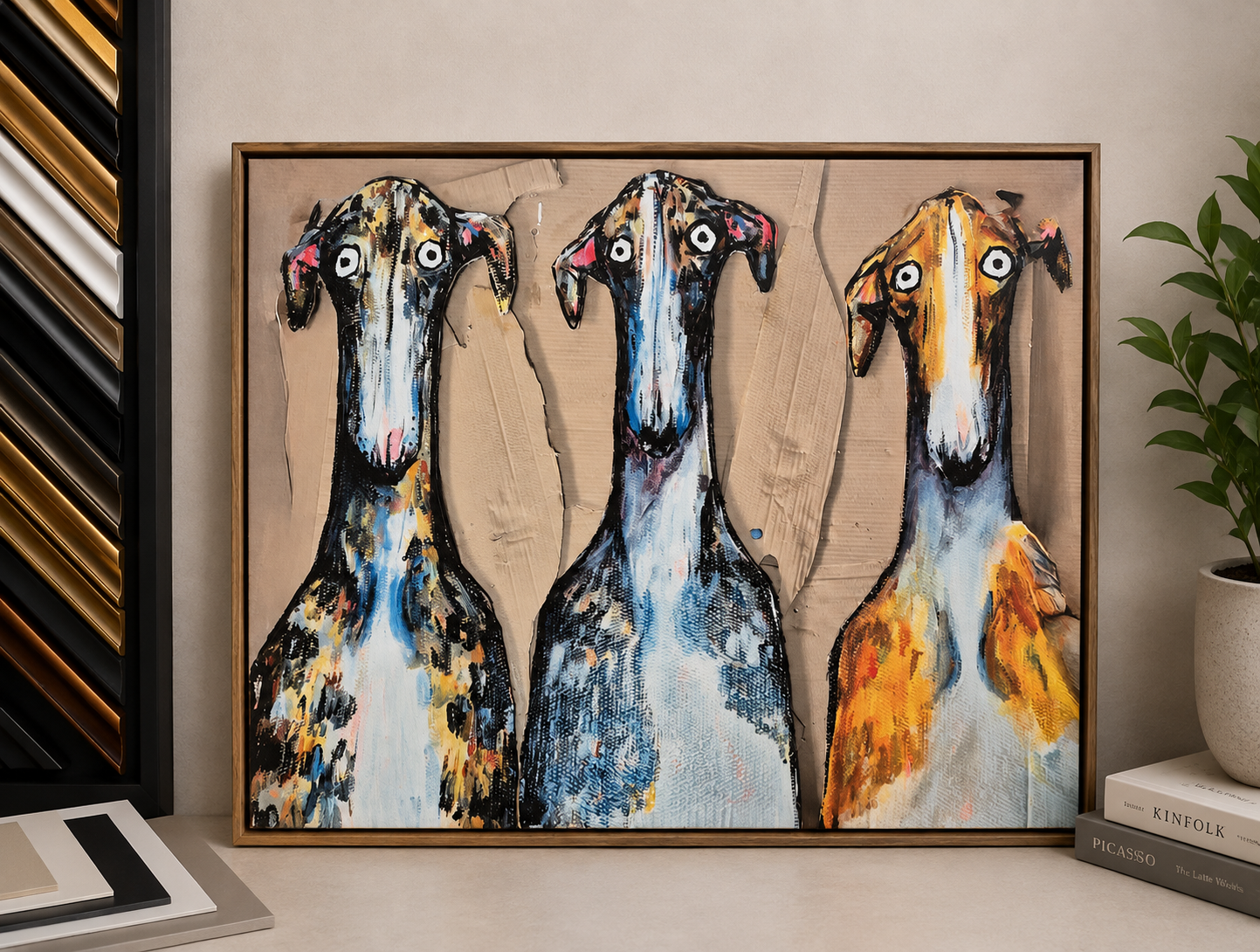 canvass painting and print framing
