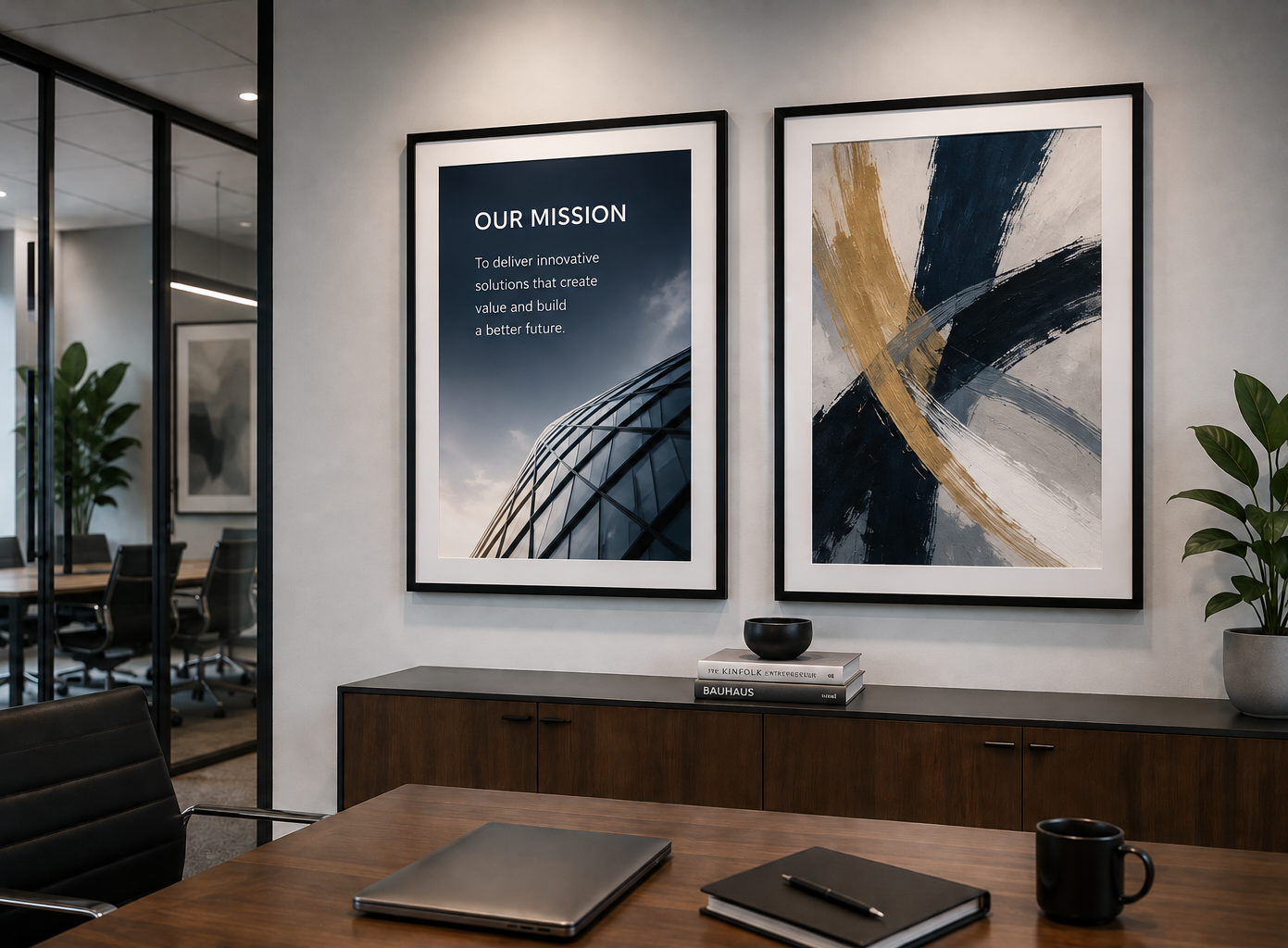 corpoarate picture framing