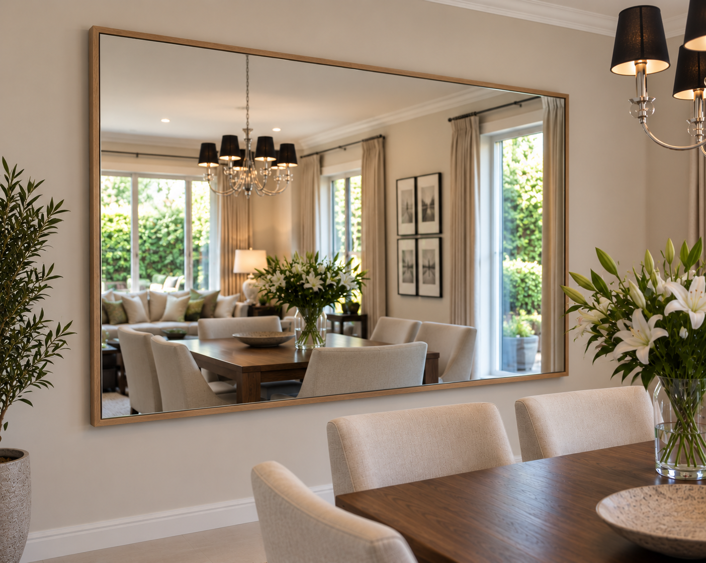 floating frame mirror