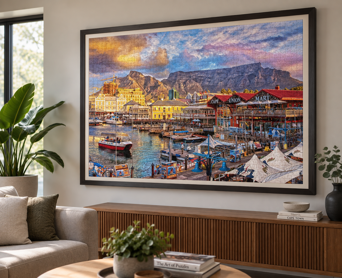 puzzle framing