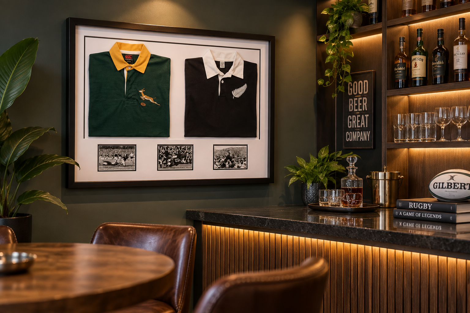 rugby jersey framing